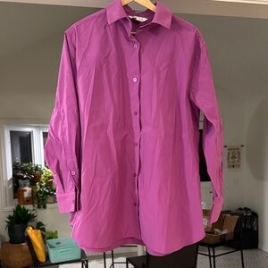 Athleta Purple Button Down